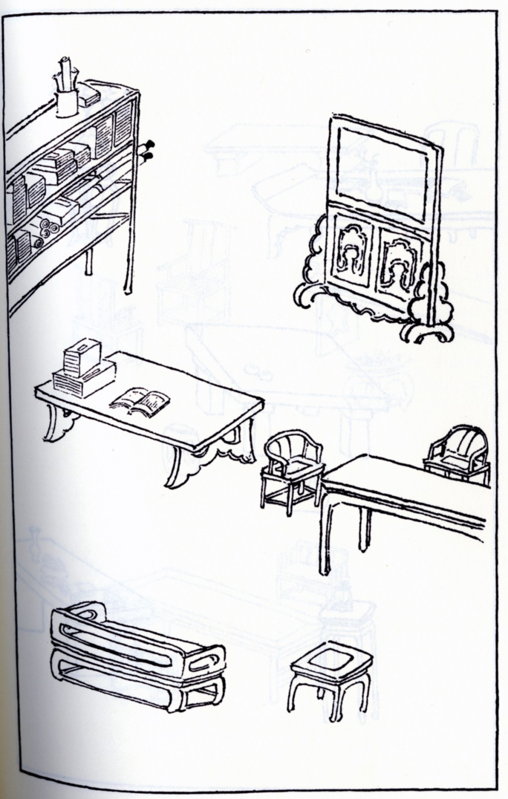 Chairs, Tables, Screens, and Couches