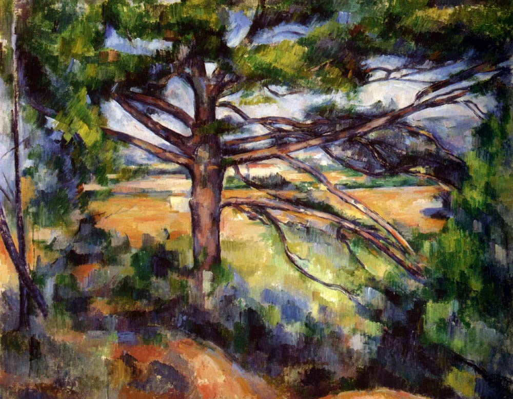 Paul-Cezanne-Large-Pine-and-Red-Earth-1890-95